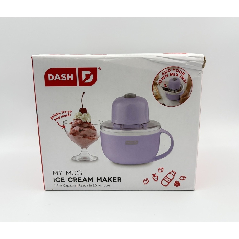 Dash My Mug Ice Cream Maker 1 Pint Single Serve Frozen Yogurt Gelato Machine